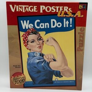 Vintage Posters U.S.A  "We Can Do It!" Rosie The Riveter Signature 1000 Puzzle